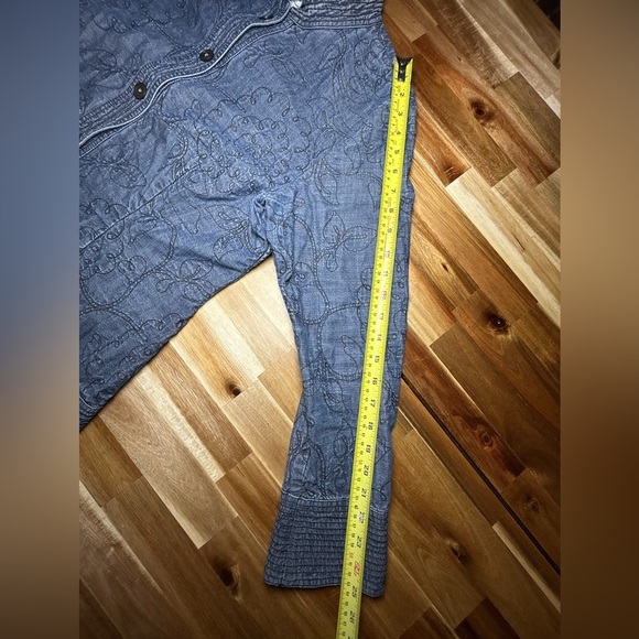 J. Jill Blue Utility Jacket Lightweight Casual - Picture 8 of 12